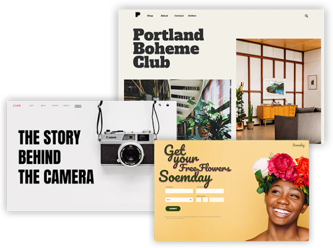 screenshot of JUNE - Landing Pages